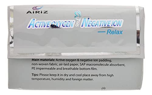 AiRiZ ACTIVE OXYGEN & NEGATIVE ION RELAX SOFT COTTON SANITARY NAPKIN FOR Night USE -(80 Pads in 10 Pack) Sanitary Napkin/Pad - Image 4