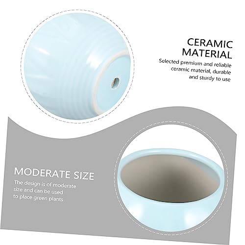 Pot de fleurs céramique stable évitant le basculement des plantes - 8
