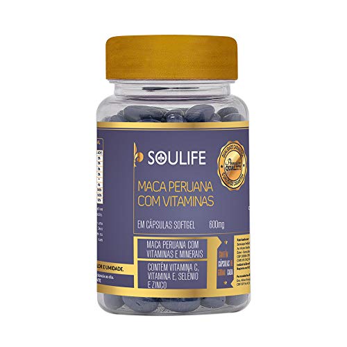 Maca Peruana com Vitaminas e Minerais - Soulife (120 cápsulas)
