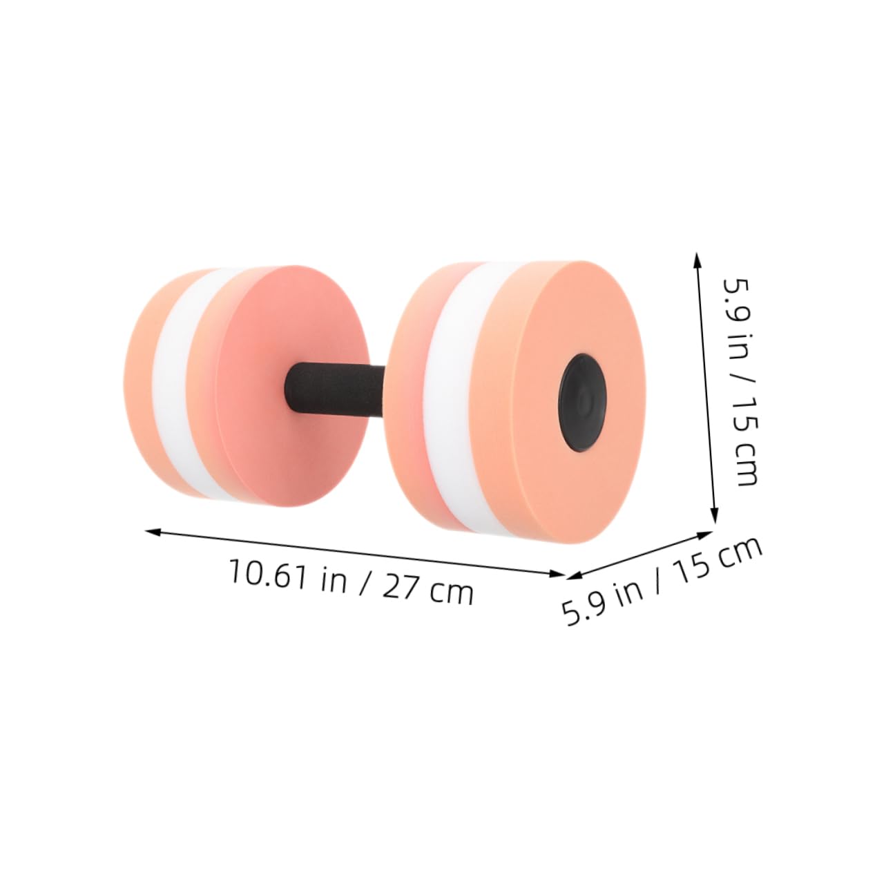 Abaodam 4 Pièces Haltères Flottants Eva pour Piscine de Poids pour Exercices Aquatiques Améliorez Votre Force et Eau Accessoires de Fitness Aquatique pour Adultes