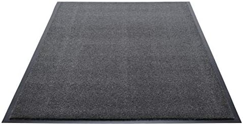 Guardian Silver Series Indoor Walk-Off Floor Mat, Vinyl/Polypropylene, 3'x5', Charcoal