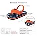Luffymomo Unisex Kids Open-Toe Sandals Summer Beach Water Slides Flip Flops(Toddler/Little Kid)(4 Infant Navy & Orange)