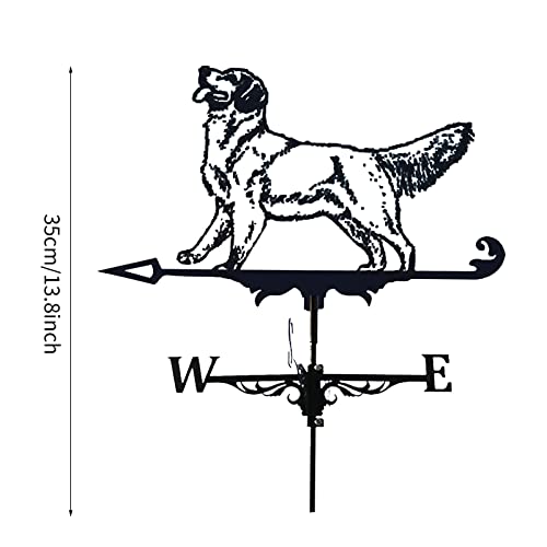 Varaka 3D Weathervane Metal Weather Vane Wind Direction Indicator, Retro Durable Fairy Rabbit Weather Vanes For Outdoor Garden Decoration Crafts Ornaments #TOP2