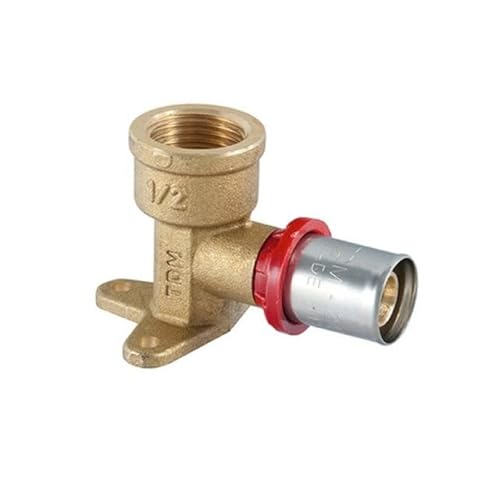 RACCORDO GOMITO FEMMINA A STAFFA A PRESSARE PER MULTISTRATO 3/4 x 20 