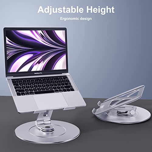 LOXP-Aluminum-Swivel-Laptop-Stand-for-Desk360-Rotating-Laptop-Stand-Adjustable-Height-Adjustable-Laptop-Stand-Swivel-Portable-Laptop-Stand-Rotating-Fits-for-All-10-17-MacBooksLaptops