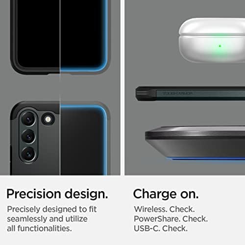Spigen Tough Armor Case Compatible with Samsung Galaxy S22 5G - Abyss Green