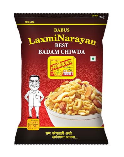 Babus Laxminarayan Fresh & Delicious Badam Chiwda (1 Count)_250Gm...