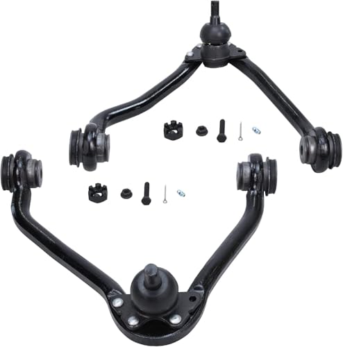 Image of Detroit Axle - Front 6pc Control Arms Kit for GMC Chevy C1500 C2500 Suburban C3500, 2 Upper Control Arms 2 Lower Ball Joints 2 Sway Bar Links Replacement