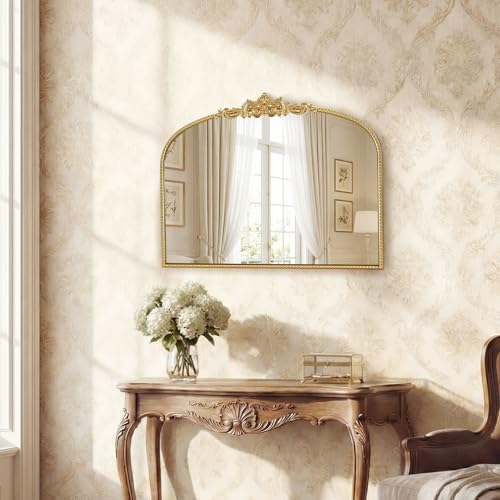 Gold Vintage 32x24 Laurel Leaf Vanity Mirror