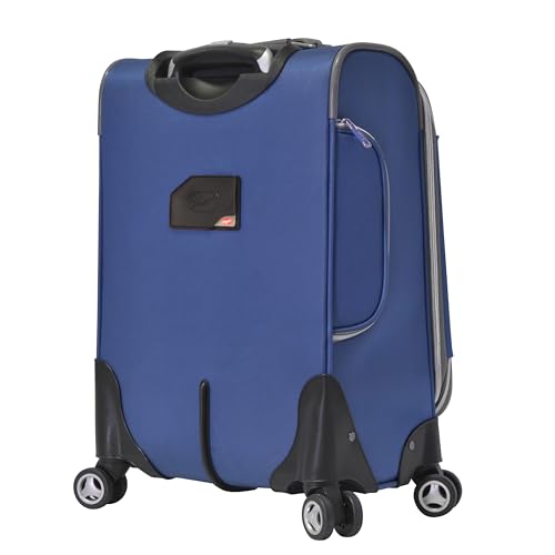 Olympia U.S.A. Tuscany 25-Inch Luggage Expandable Double 4 Wheel Spinner Suitcase with Front Zipper Pocket - Thumbnail 6