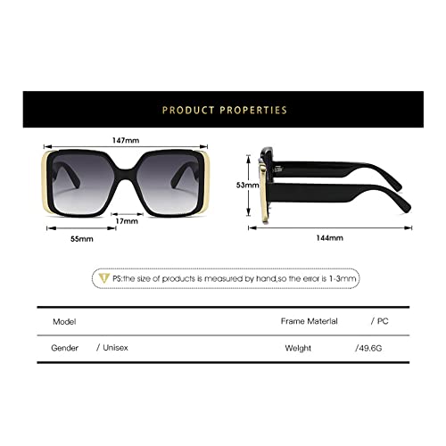 Summer Sunglasses Large Metal Sunglasses Women2