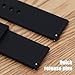 Wellfit Watch Strap, 20mm Silicone Watch Band, 20mm Quick Release Watch Band, 20mm Rubber Watch Bands (20mm, Black)