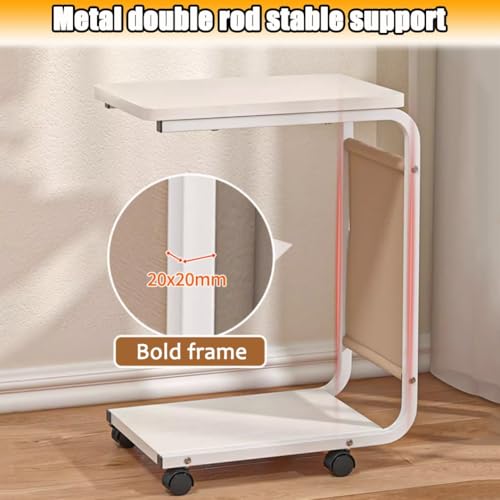 Soporte compacto para impresora debajo del escritorio, carrito móvil de 2 niveles para impresora y estante de almacenamiento para PC, fax y escáner: organizador de impresora de pie con elegante acab