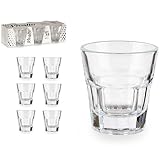 6-tlg. Set Schnapsgläser mit schwerem Glasboden - Schnapsbecher - Pinnchen - Shotgläser - Stamperl