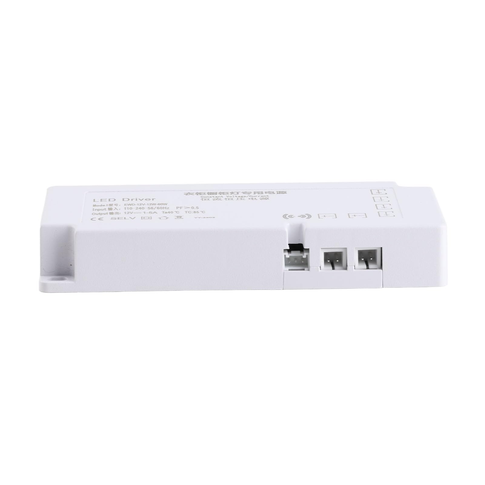 Photo 1 of Eujgoov LED Cabinet Light Power Supply -12W-60W-1205 6?Bit Jump Wire Power Supply Electric LED Driver US Plug