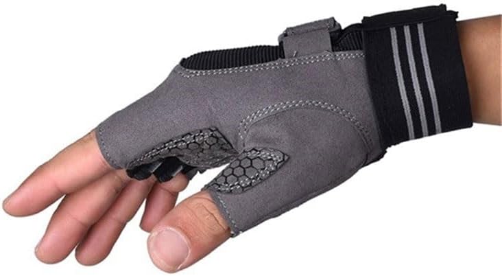 Fitness Sports Equipment Anti-Slip Exercise Weightlifting Half Finger Nylon Gloves
