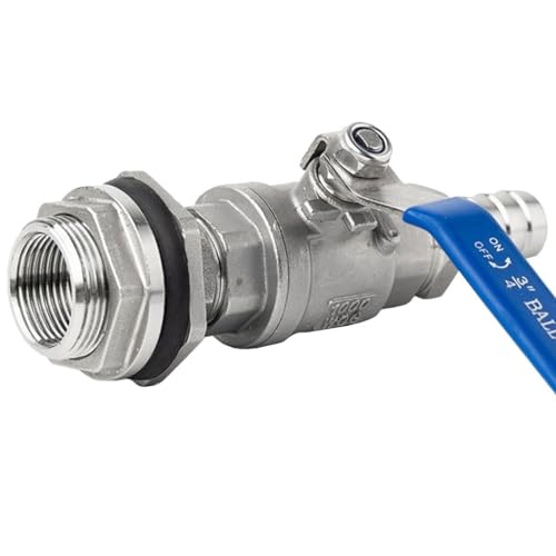 Válvula de bola en acero inoxidable 304 con espiga recta de 20mm de alta durabilidad 2