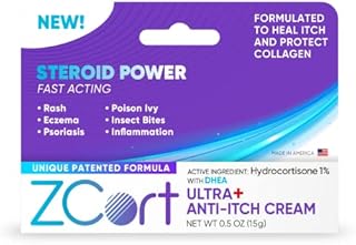 ZCort Ultra+ Patented Anti-Itch Cream with DHEA