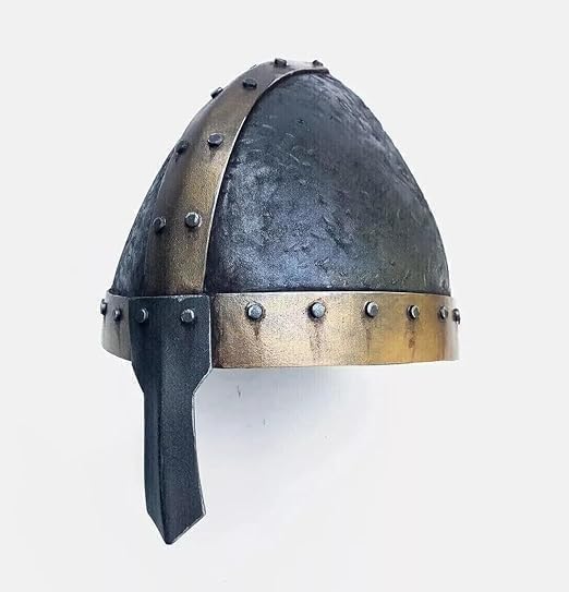 Medieval Viking Norse Helmet, LARP Armor Replica, 18 GA Steel, Handmade Reenactment Cosplay Helmet