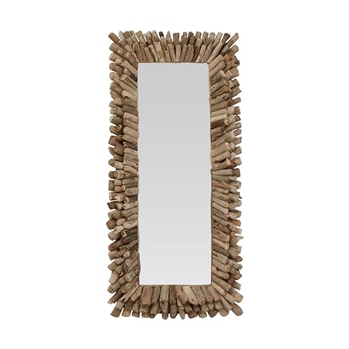 Creative Co-Op Large Rectangle Driftwood Framed Mirror