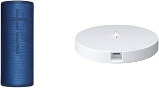 Ultimate Ears Boom 3 Portable Bluetooth Wireless Speaker (Waterproof) — Lagoon Blue & Logitech Ultimate Ears Power Up Charging Dock for Boom 3 Megaboom 3 Blast and Megablast