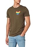 Camiseta para hombre, diseño de Disney Pride: MEDMICKTS124 "Mickey Rainbaow Love", talla M