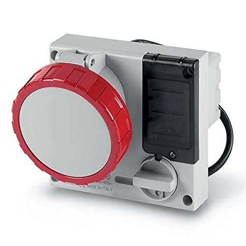 Scame omnia - Base/s ip67 3 poli+neutro+terra 32a 346-415v portafusibile
