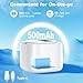 Rechargeable Ultrasonic Retainer Cleaner(45kHz/180ml) for Denture Cleaner, Mouth Guard Cleaner, Aligners, Dentures, Night Mouth Guards, Jewelry, Aligner, Braces | IP68 Waterproof & Portable(White)