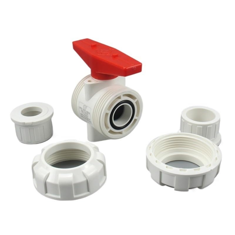 Válvula de bola de PVC de 20mm para control de paso en tuberías de agua domésticas 3