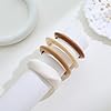 ENSKEFEN 4PCS Acrylic Resin Bangles Bracelets Set for Women Trendy Vintage White Brown Acrylic Bangle Stackable Irregular Geometric Resin Bracelet #4