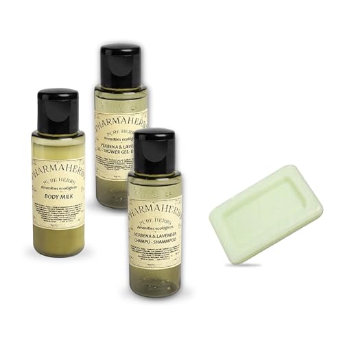 Pack de 40 Sets de Higiene Completo - Incluye Gel de Ducha, Champú, Body Milk 30ml y Jabón de Té Verde 12g, Ideal para Hoteles, Apartamentos y Viajes