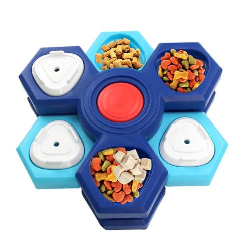Futternapf für Hunde, mehrschichtig, rotierend, für Welpen, Futtersuche, langsames Füttern, für Innenwohnung, Schlafsaal, Zuhause, Küche, Wohnzimmer