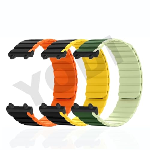 Image of YODI Strap Band Compatible with Amazfit T-Rex 2 Smartwatch Only Soft Silicone | Nylon | Chain | Leather Watch Straps with Installation Adjuster Tool For Amazfit TRex 2