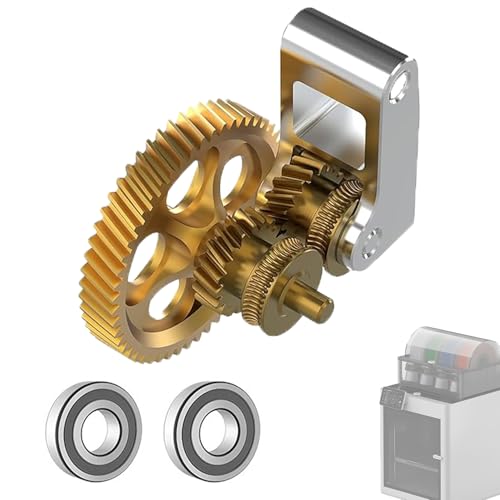 Extruder Gear Upgraded Kit per X1/P1 Series, Golden All-Metal 3D
