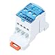 DEWIN Verteilerklemmen Hutschiene, DIN Schienen Klemmenblock Abzweigklemme Elektrischer Kabelverbinder Universal Din Rail Terminal Block