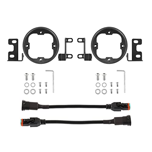 Image of Auxbeam XP-Ultra Series 3-Inch Fog Light Brackets LED Pods Flush Mount | Fit for Toyota 2012-2022 Tacoma, 2010-2022 4Runner, 2014-2022 Tundra, Offroad light bar mounting kit, 2 sides, Pair