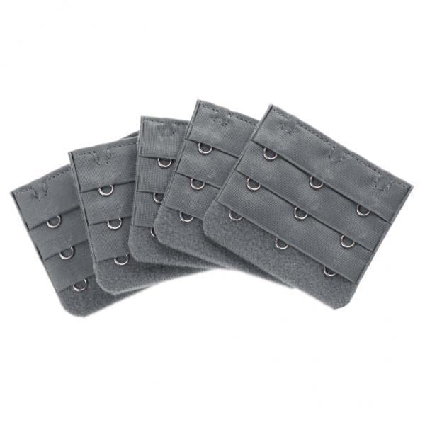 snappsy 2x5pcs Elastic Bra Strap Extension Bra Extenders 3X 3 Hook Blue-picture-24