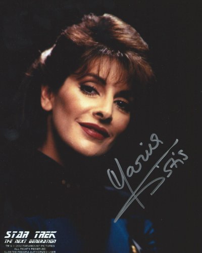 ST the Next Generation Counselor Deanna Troi Signed Autographed Marina Sirtis 8x10 Photo