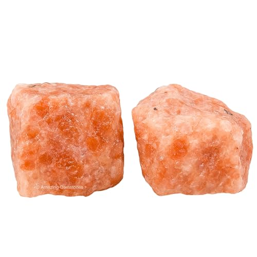 15 Best Crystals for Money: Discover the Most Powerful Stone to Manifest Prosperity, Wealth and Abundance crystals for money 40 Amazing Gemstone 2 Pieces Sunstone Raw Crystals and Healing Stones, Natural Rocks for Tumbling and...
