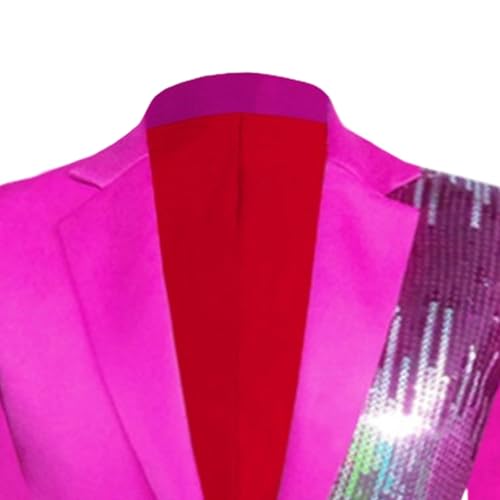 Robe de dîner chic et élégante avec veste patchwork à paillettes