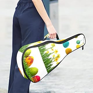 JRHEJTHH Durable Ukulele Bag Water Resistent Ukulele Case with Adjustable Shoulders for 21 23 24 inch Thick Padding Colorful Easter Eggs - Les Beatles, Paul McCartney, John Lennon, RIngo Starr, George Harrison JRHEJTHH Durable Ukulele Bag Water Resistent Ukulele Case with Adjustable Shoulders for 21 23 24 inch Thick Padding Colorful Easter Eggs – Image 6