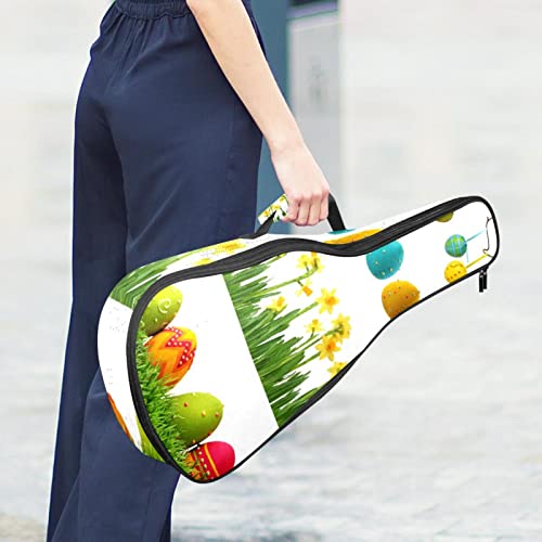 JRHEJTHH Durable Ukulele Bag Water Resistent Ukulele Case with Adjustable Shoulders for 21 23 24 inch Thick Padding Colorful Easter Eggs - Les Beatles, Paul McCartney, John Lennon, RIngo Starr, George Harrison JRHEJTHH Durable Ukulele Bag Water Resistent Ukulele Case with Adjustable Shoulders for 21 23 24 inch Thick Padding Colorful Easter Eggs – Image 7