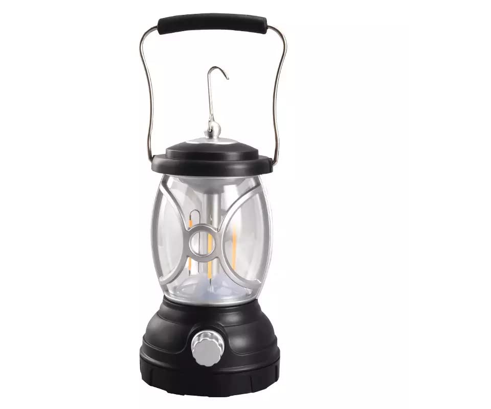Image of QAWACHH Vintage 2 Color LED Camping Lantern Light Type-C Rechargeable Hanging Artistic Retro Outdoor Tent Light for Yard Patio Garden Lawn