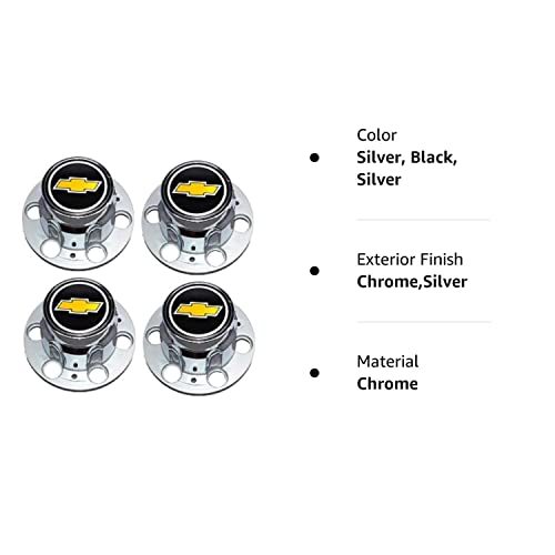 Bb Auto Set Of 4 New Wheel Center Caps Replacement For Chevrolet Chevy Gmc Truck 6 Lug 15" 15X8 Rally Wheel #TOP4