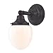 Design Classics Schoolhouse Sconce Bronze White Opal Glass 1 Light 4.75 Inch Width