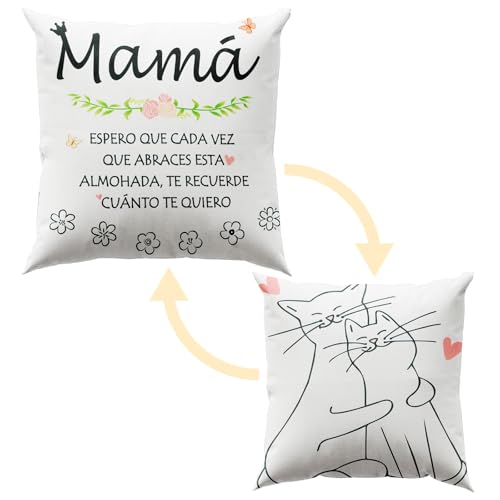 Seutgjie Regalos Originales para Madres Navidad Funda de Cojín para Mamá Suegra Mamas Primerizas