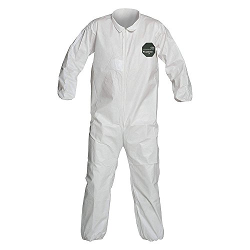 DuPont ProShield 50 Protective Coverall with Collar, White, 2X-Large, 25-Pack