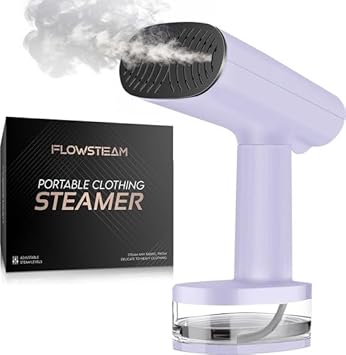 FLOWSTEAM® Luxe Kledingstomer - Handstomer - Stoomreiniger - Stoomapparaat Kleding - Lavender Edition