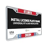 Desert Cactus Atlanta Dream Car Accessories WNBA Basketball Team Metal License Plate Frame and Tag Holder for Front or Rear of Car (Team Name Frame)