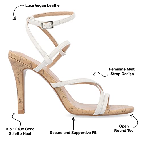 Journee Women's Fylissa Sandals Off White, 7.52